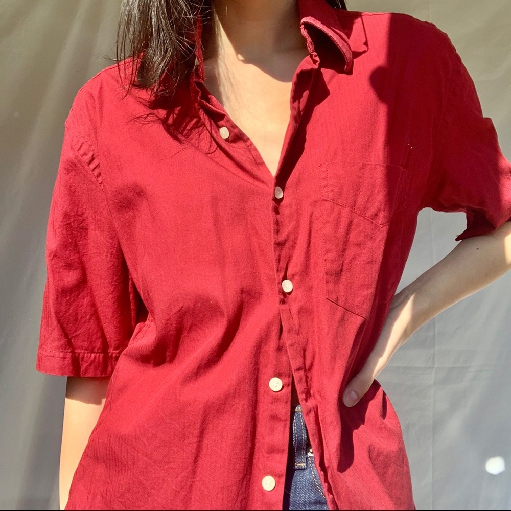 designer GUCCI short sleeve button up top !!!!